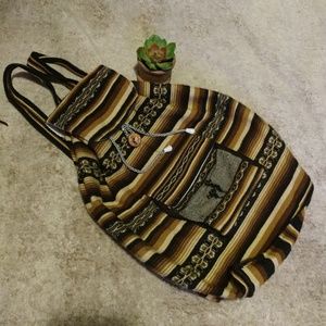 Cute Peruvian backpack/hobo bag